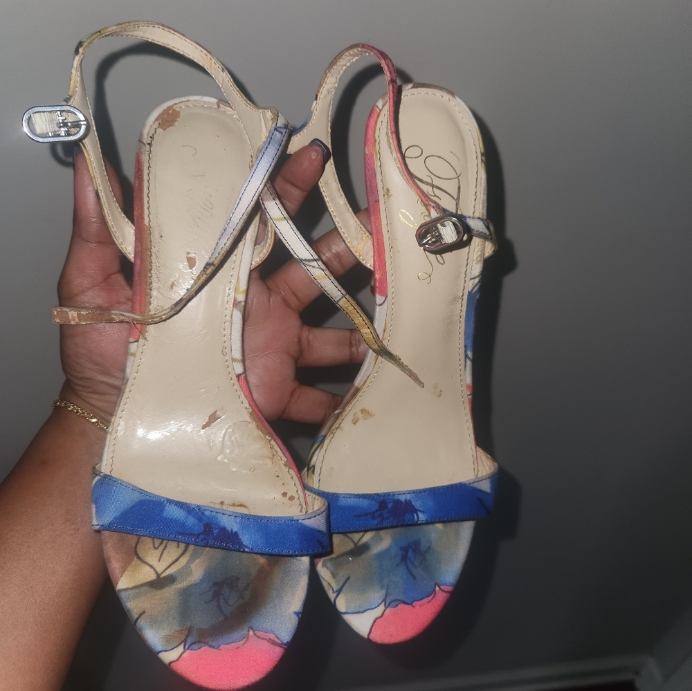 Fergie Roxane Floral Heels